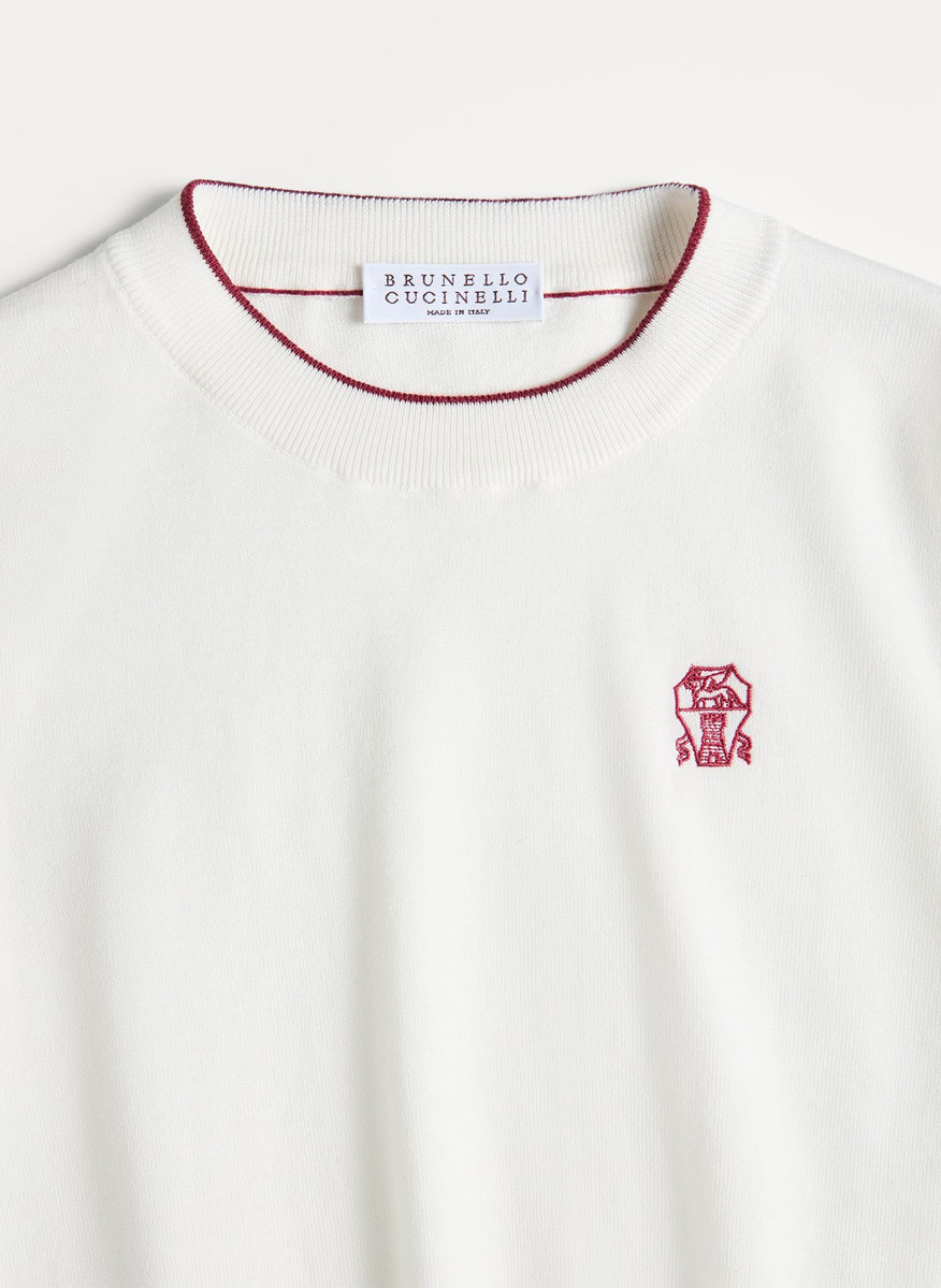 Пуловер с контрастни детайли Brunello Cucinelli Kids 12