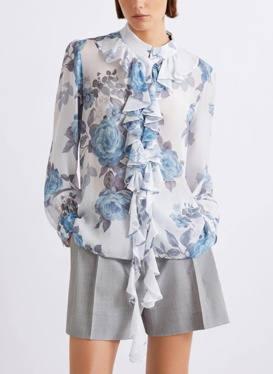 Marella Mllcanapa shirt with ruche detail