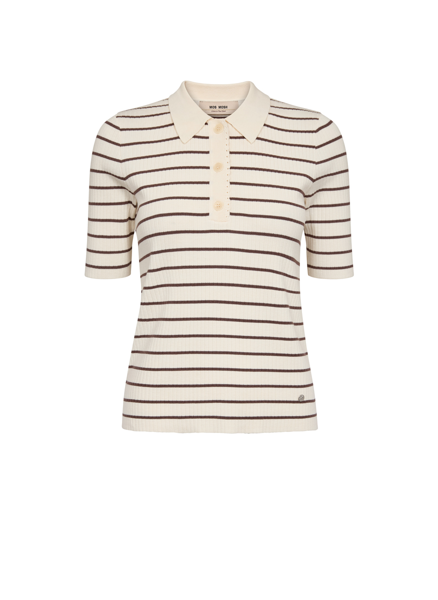 Mos Mosh Caliz striped polo shirt