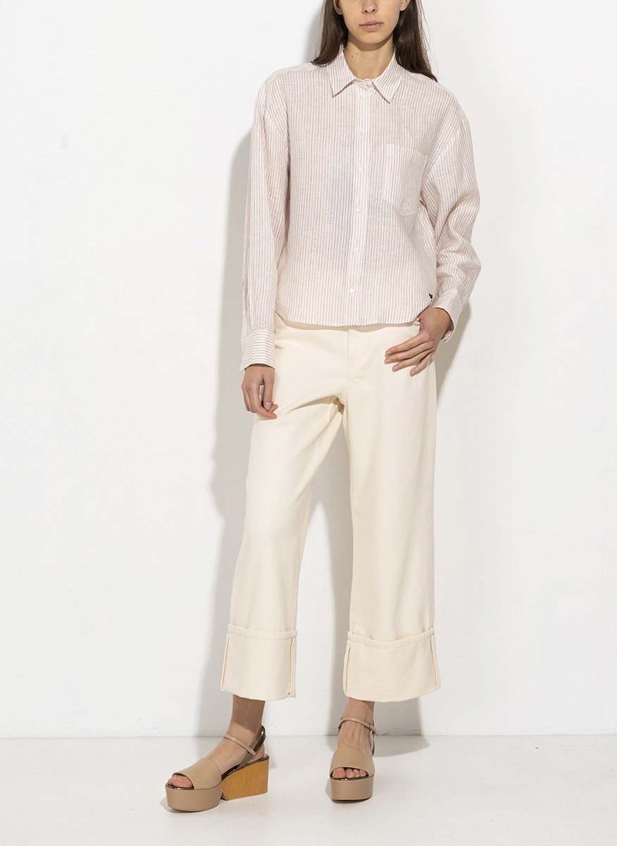 Раирана риза от лен Weekend Max Mara Wkdalbatro