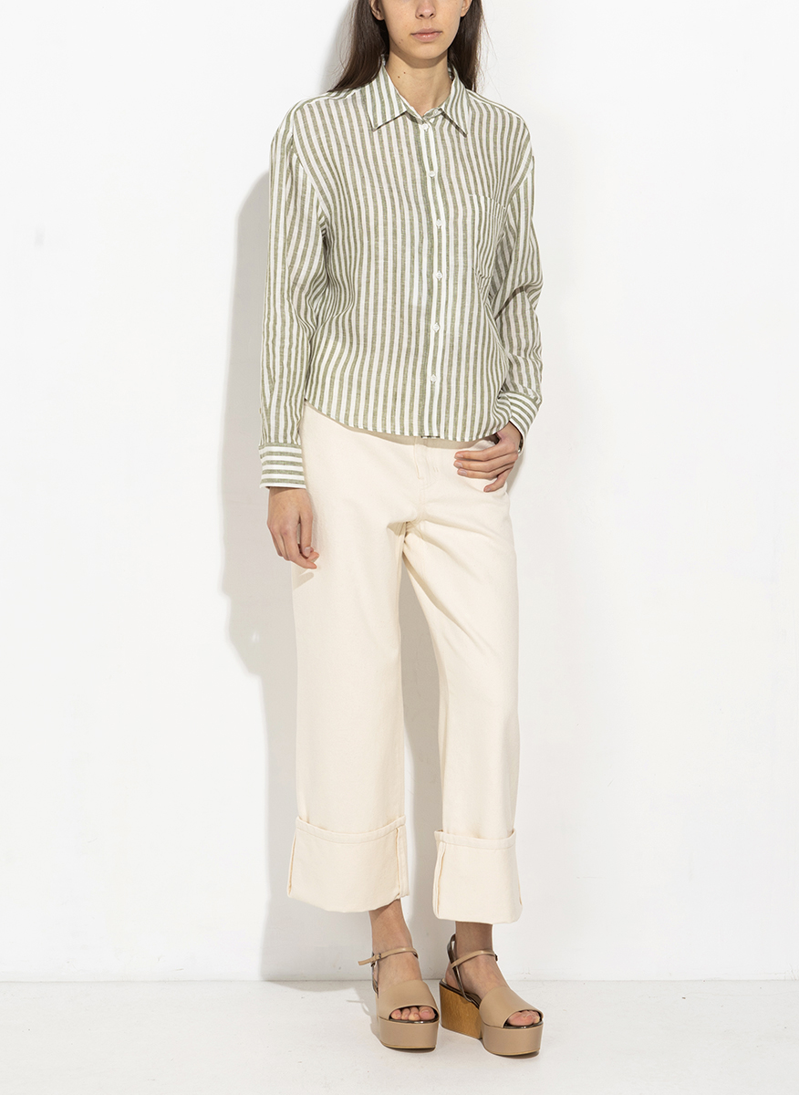 Раирана риза от лен Weekend Max Mara Wkdalbatro