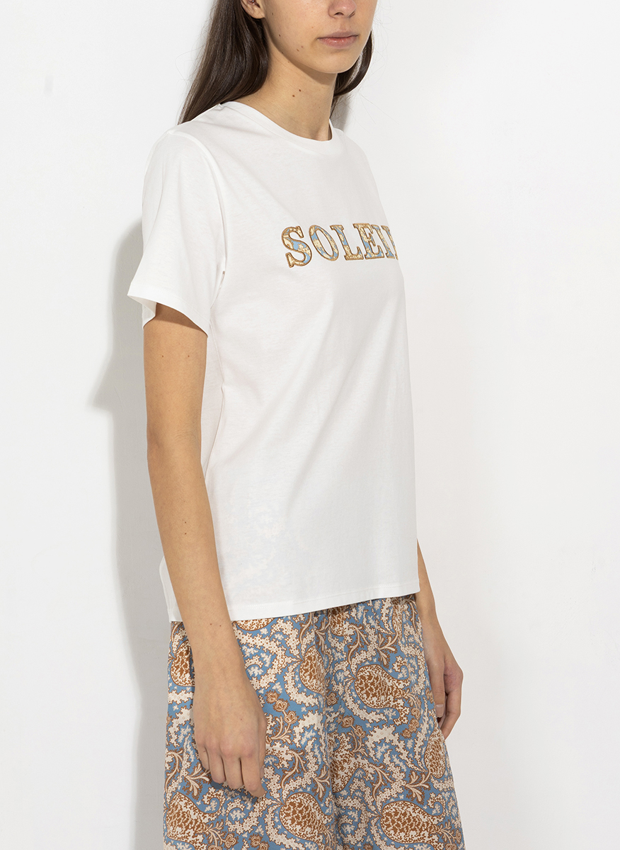 Weekend Max Mara Wkdbora T-shirt with embroidery
