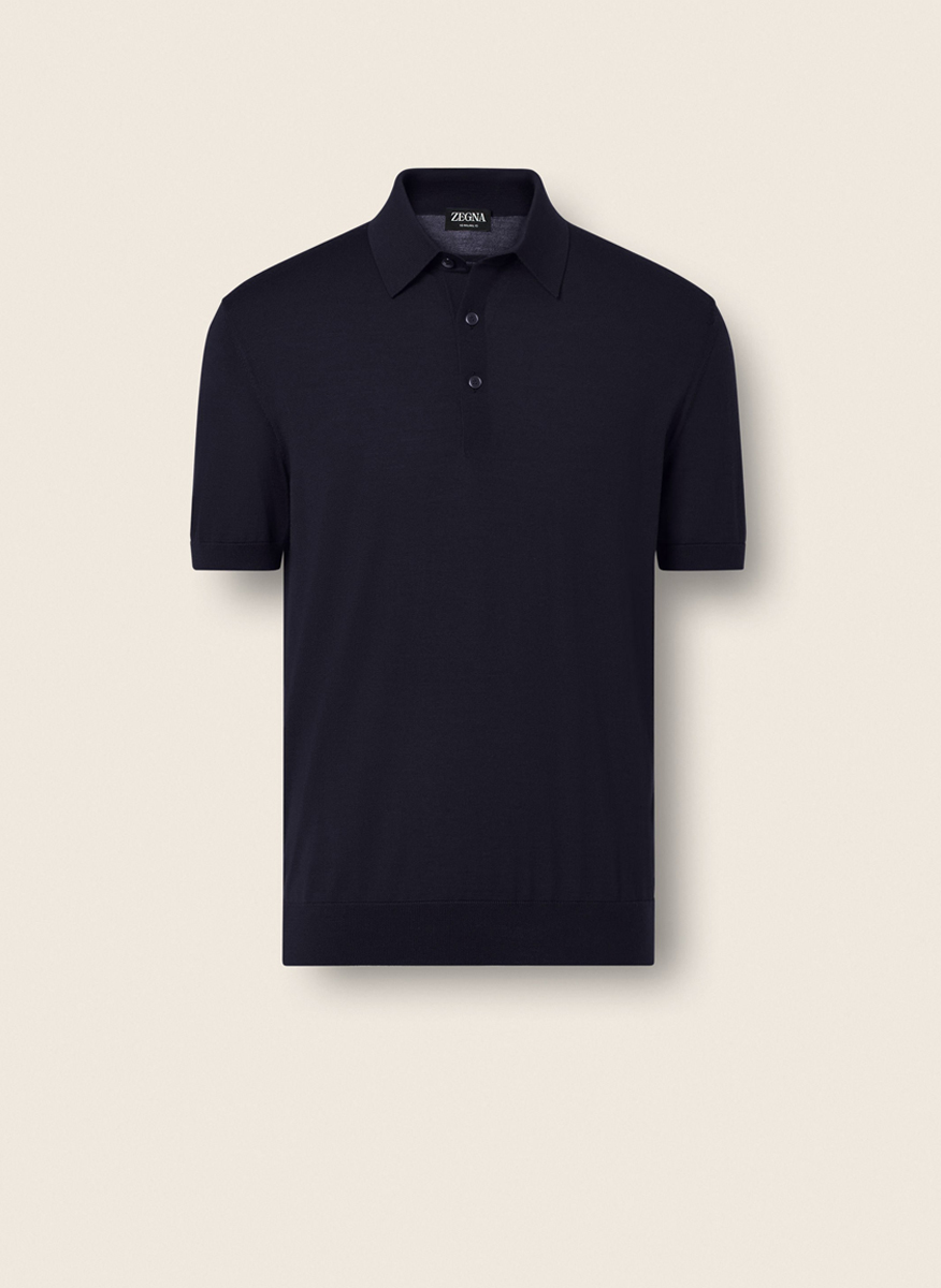 Zegna knitted poloshirt
