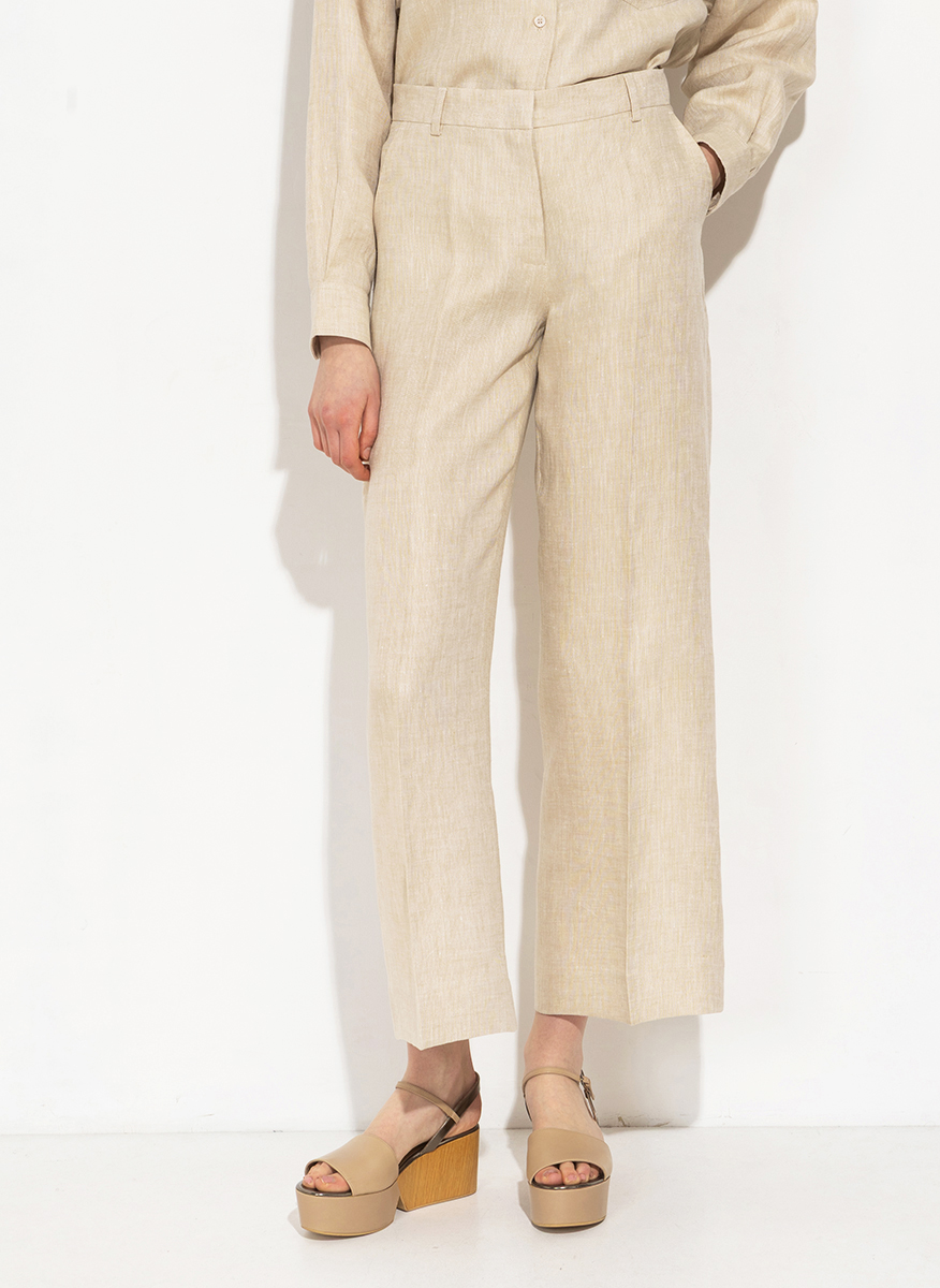 Ленен панталон Weekend Max Mara Wkdmalizia