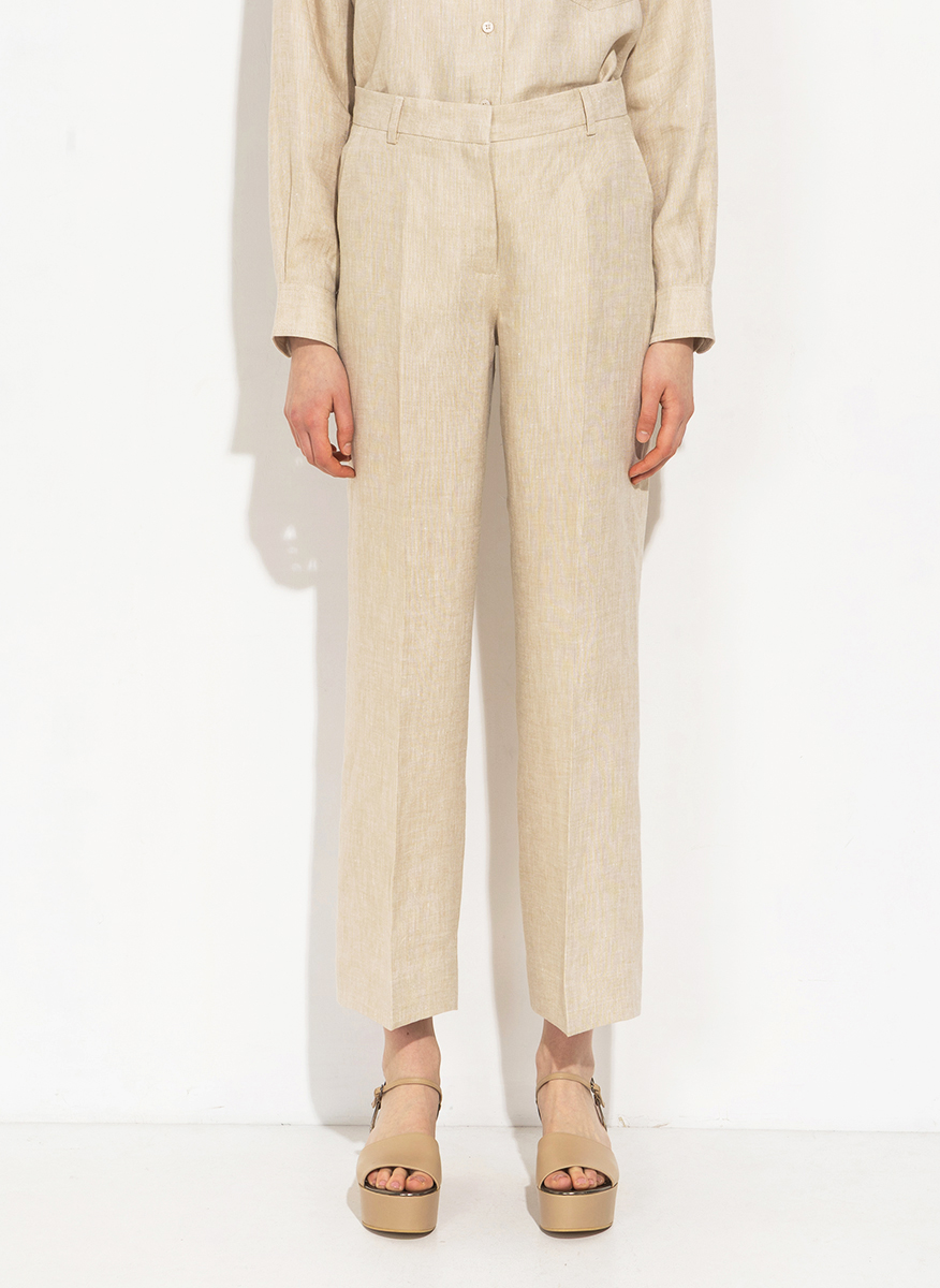 Ленен панталон Weekend Max Mara Wkdmalizia