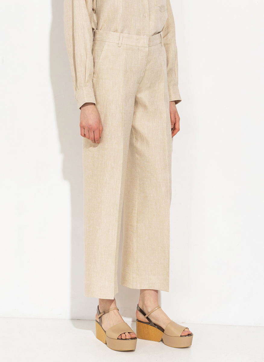 Ленен панталон Weekend Max Mara Wkdmalizia