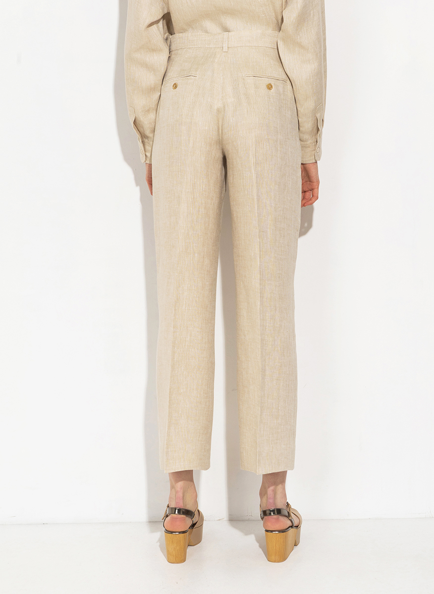 Ленен панталон Weekend Max Mara Wkdmalizia