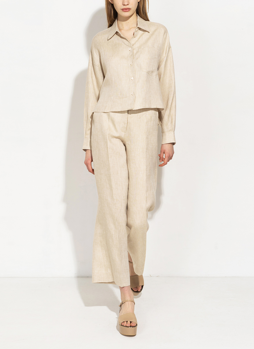 Ленен панталон Weekend Max Mara Wkdmalizia