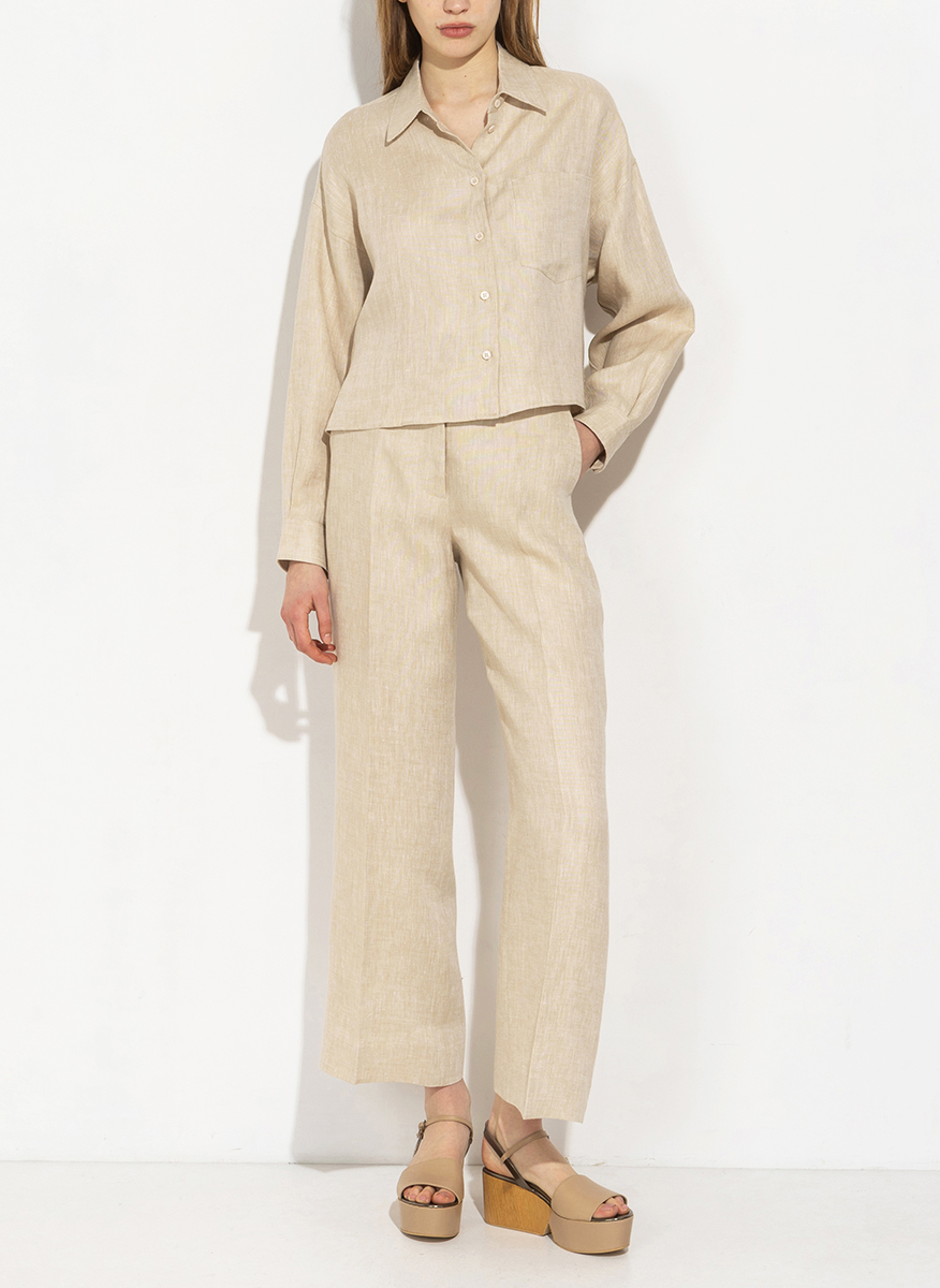 Ленен панталон Weekend Max Mara Wkdmalizia