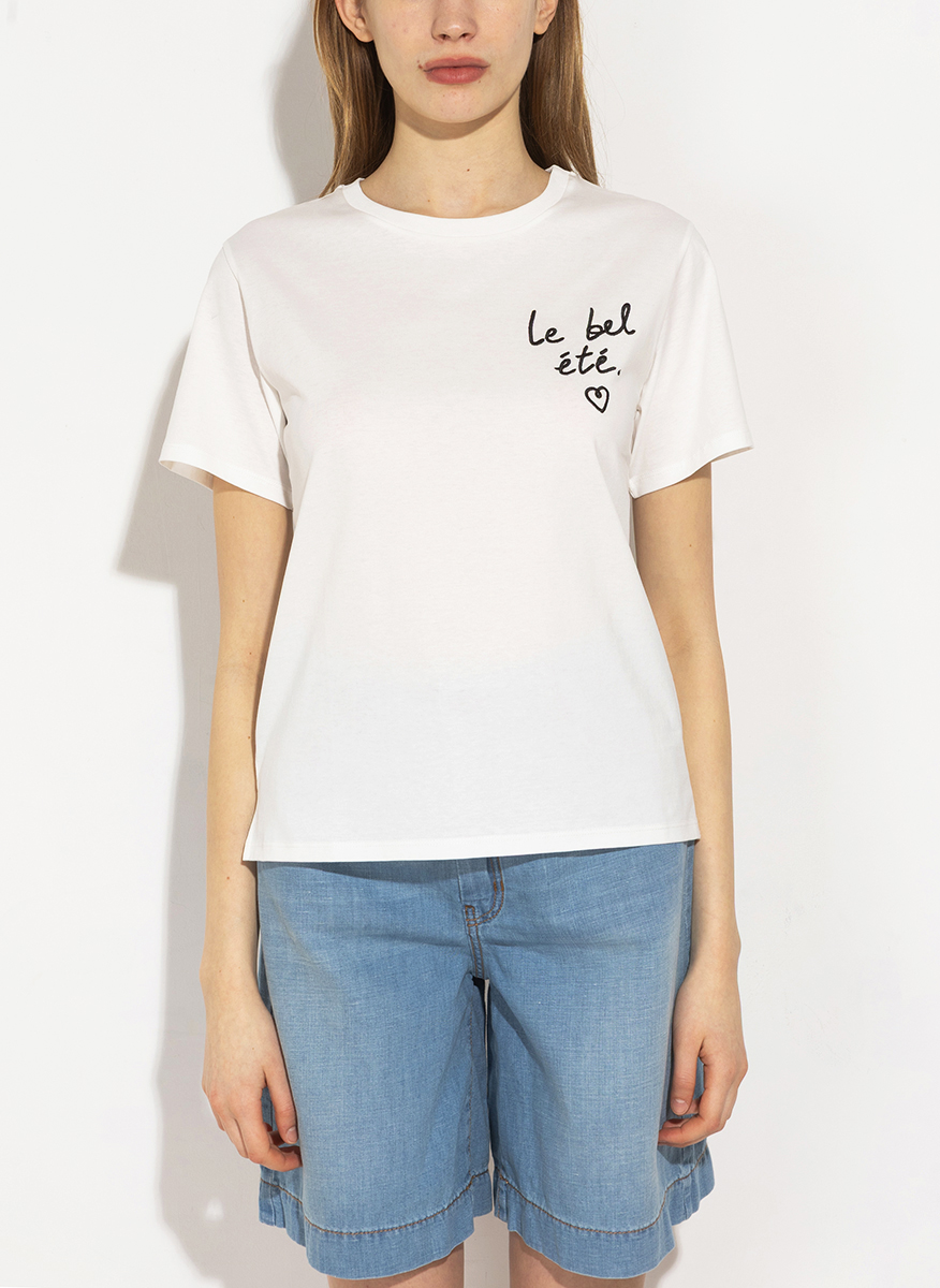 Weekend Max Mara Wkdbora T-shirt with embroidery