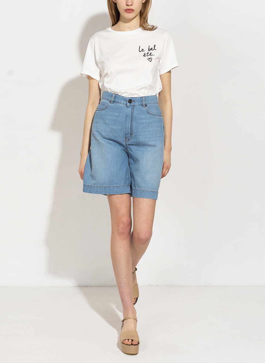 Weekend Max Mara Wkdbora T-shirt with embroidery