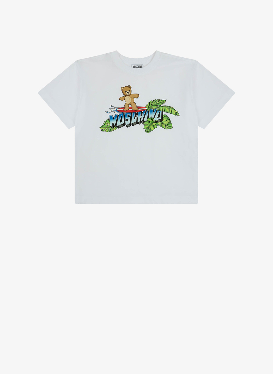 Тишърт с принт Moschino Kids