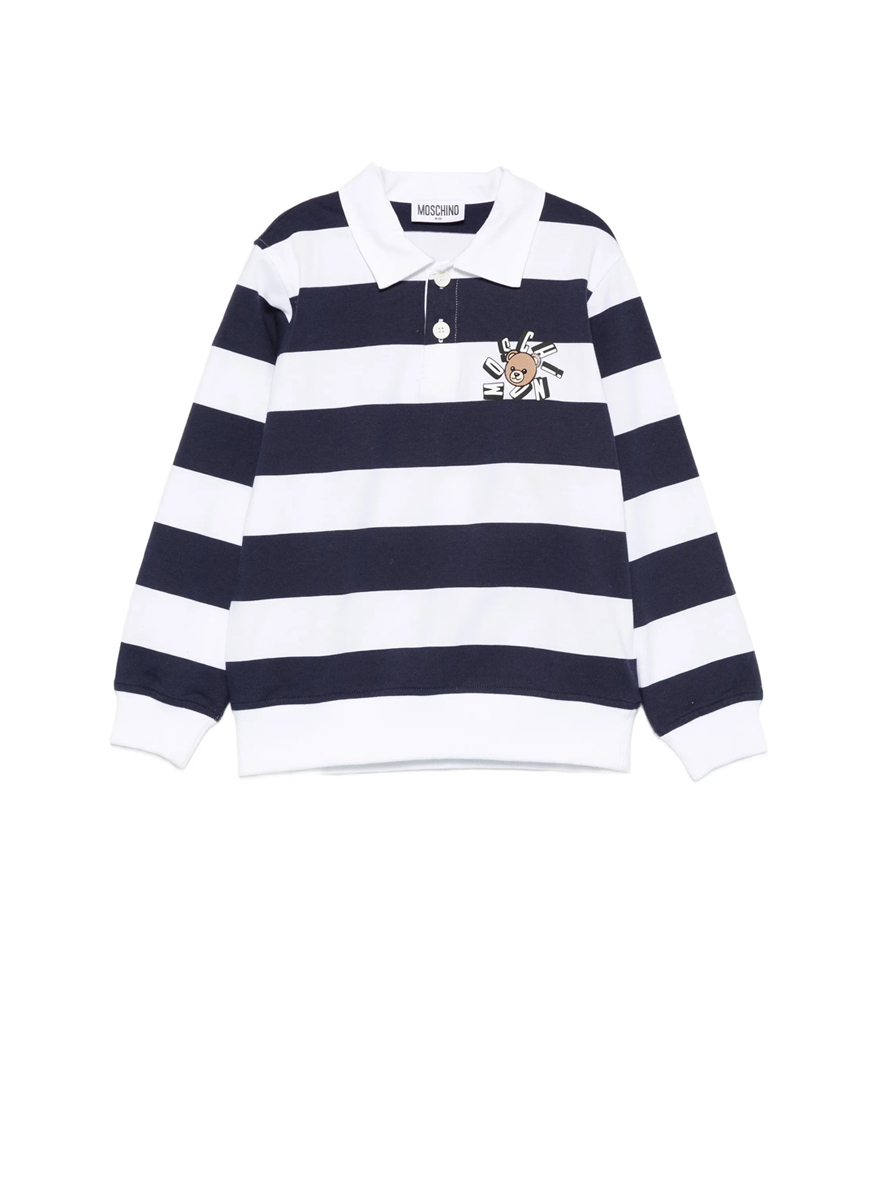 Moschino Kids striped polo shirt