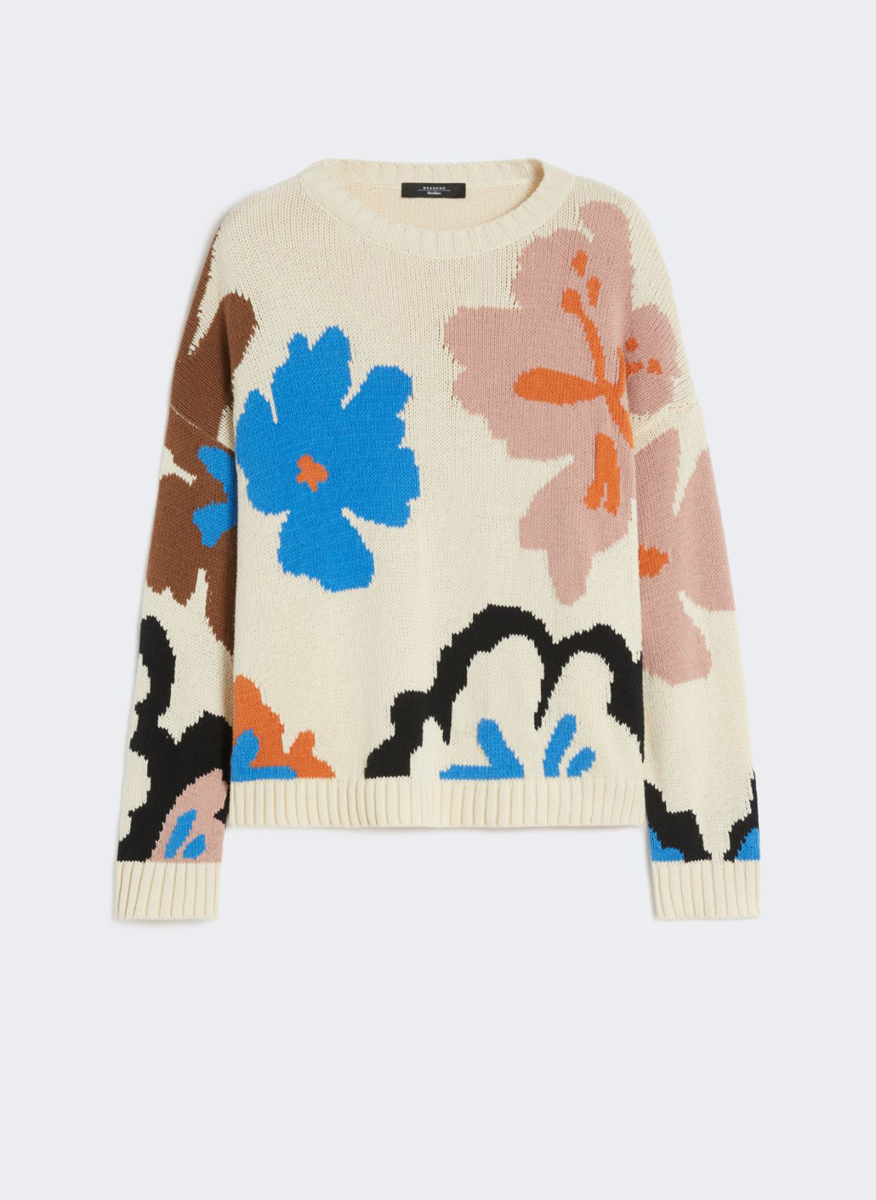 Пуловер с принт 'Oversized fit' Weekend Max Mara Wkdcelebre