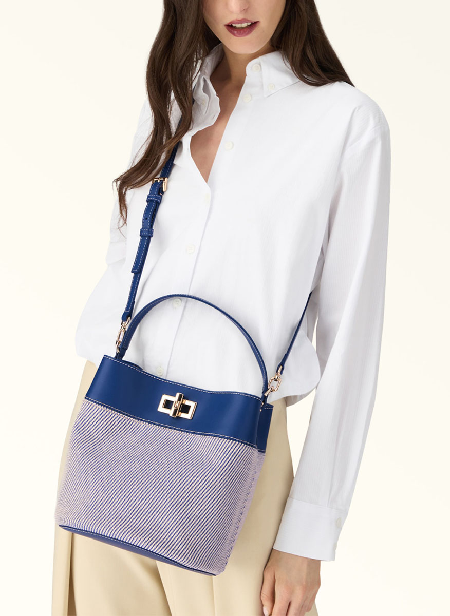 Чанта 'Bucket' Furla Amelia Toni Indigo S
