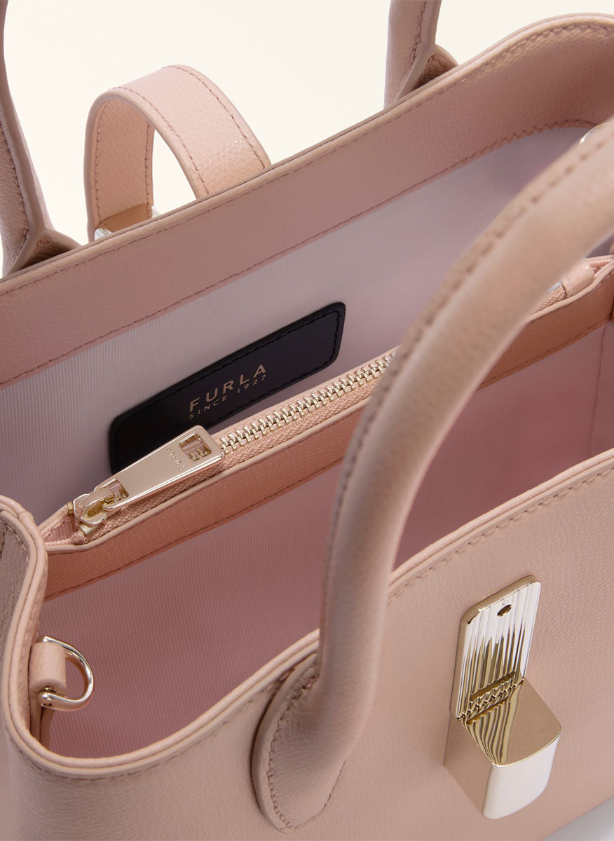 Мини чанта Furla Goccia Anemone Pink