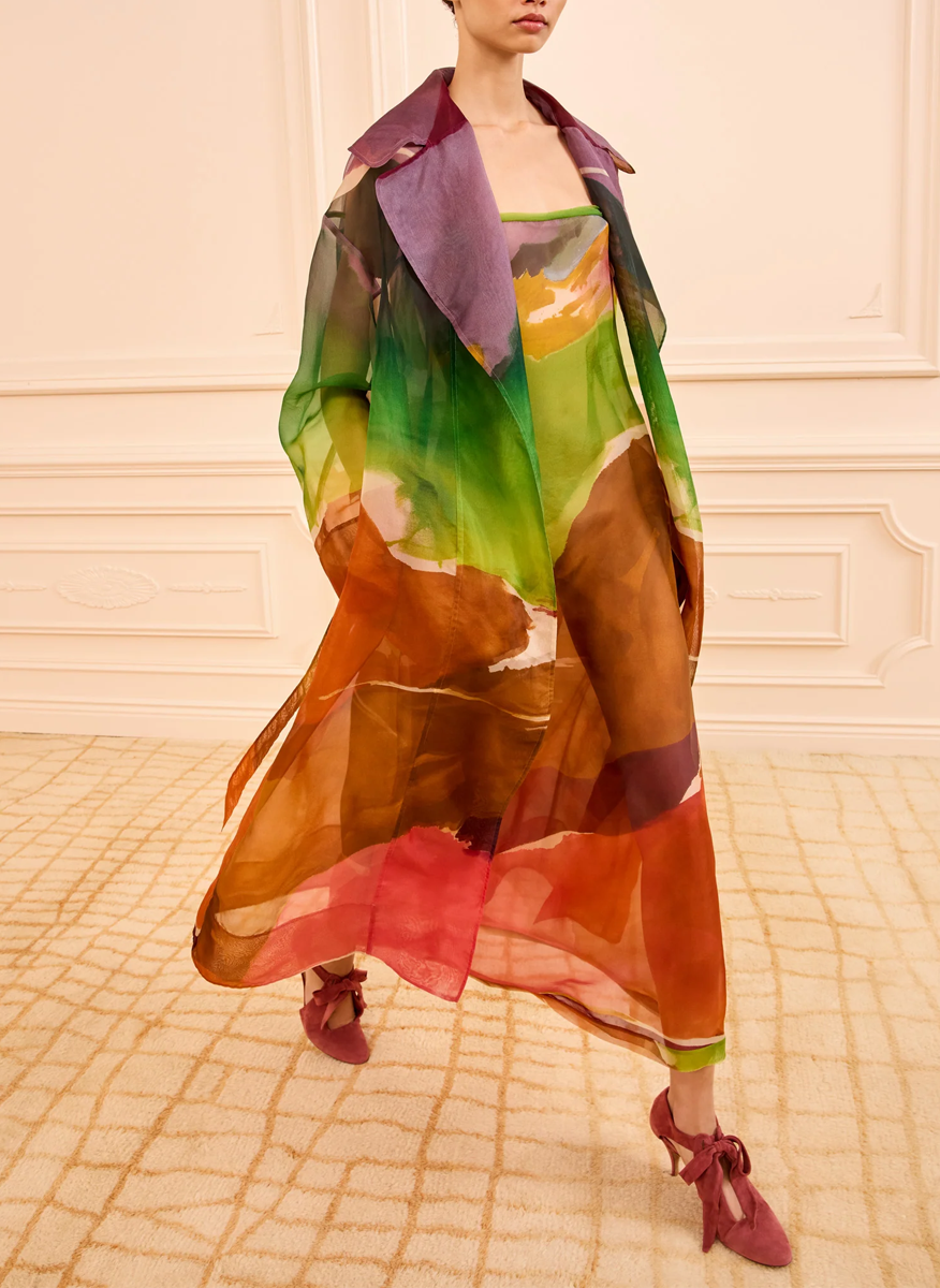 Ulla Johnson 'Novalie' silk organza trench coat