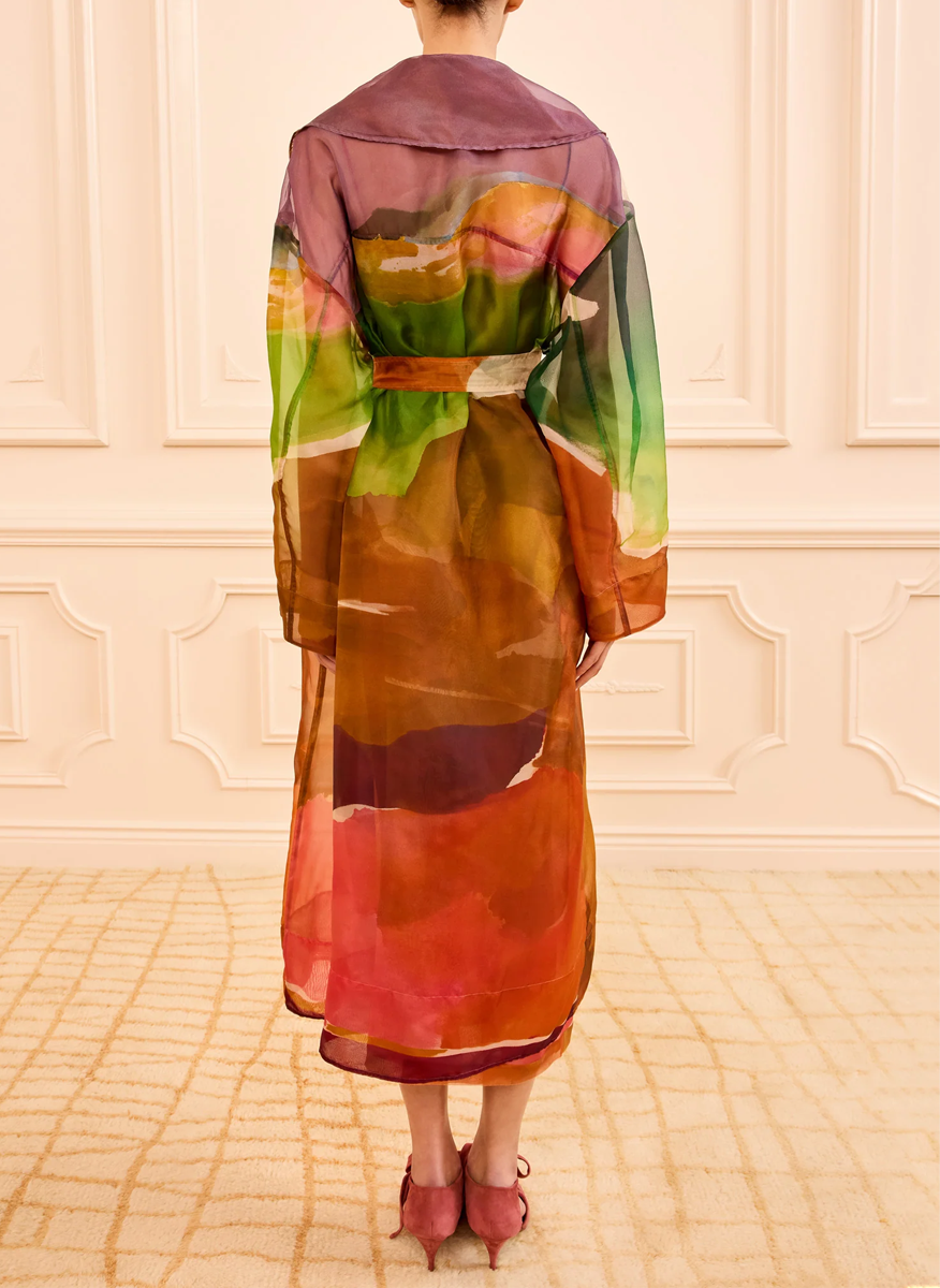 Ulla Johnson 'Novalie' silk organza trench coat