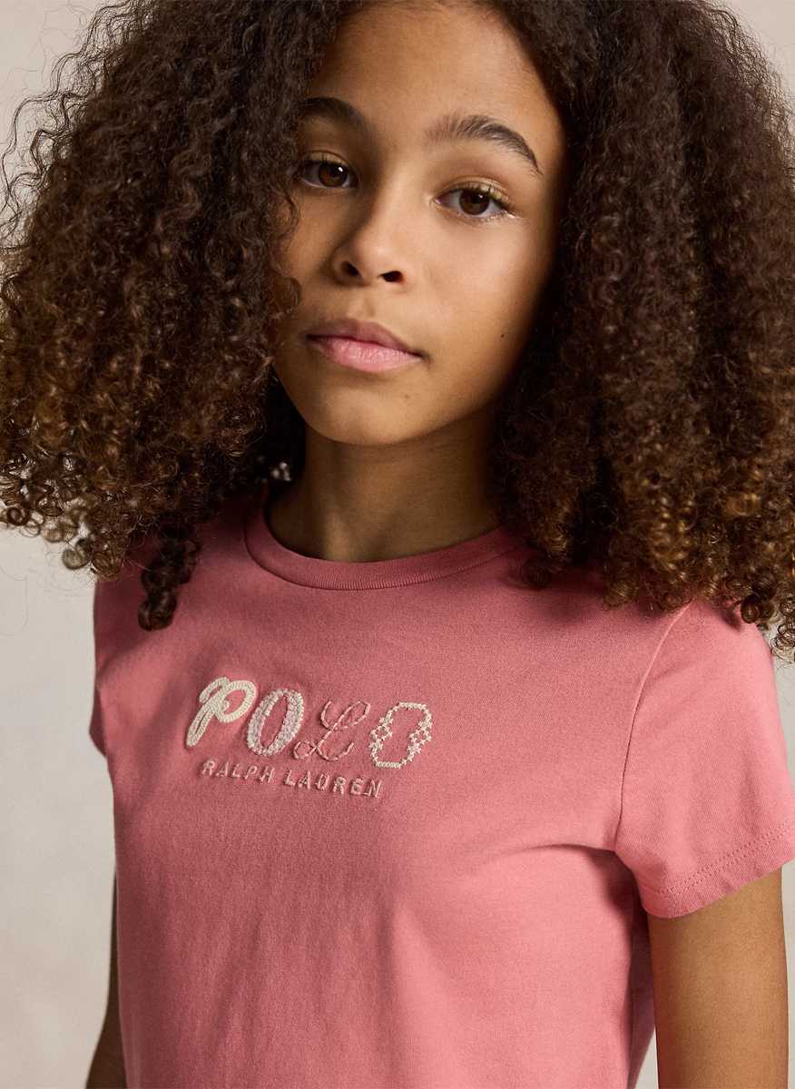 Тишърт с лого бродерия Ralph Lauren Kids