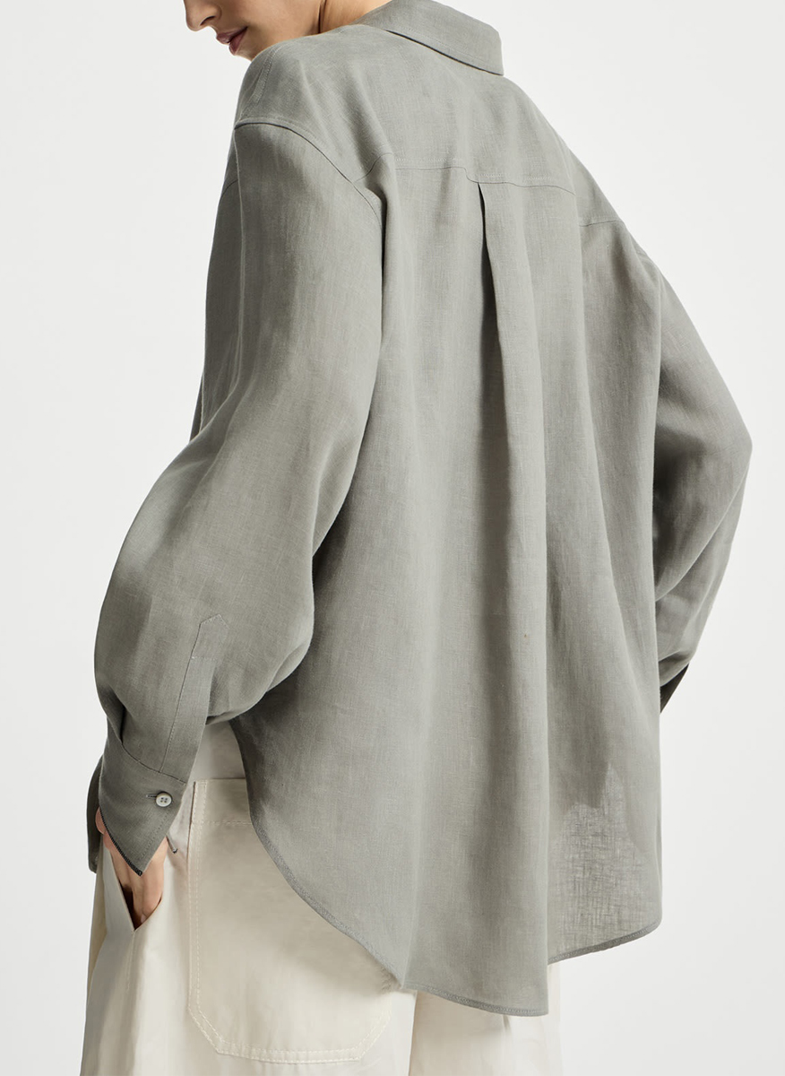 Brunello Cucinelli 100% linen shirt