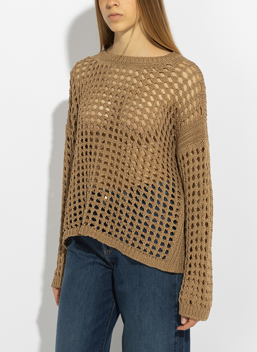 Max Mara Mxpfebe mesh knit sweater
