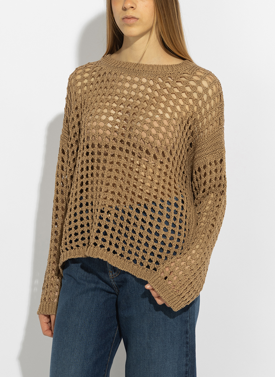 Max Mara Mxpfebe mesh knit sweater