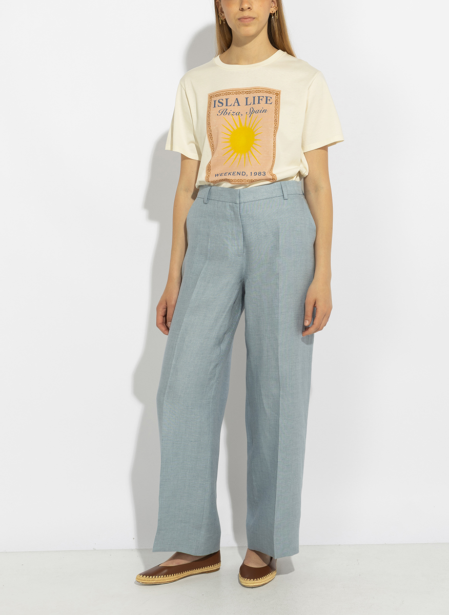 Ленен панталон Weekend Max Mara Wkdmalizia