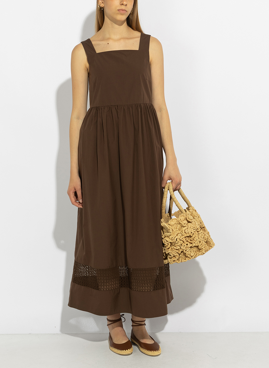 Рокля от памучен поплин 'Fit-and-flare' Weekend Max Mara Wkipallore