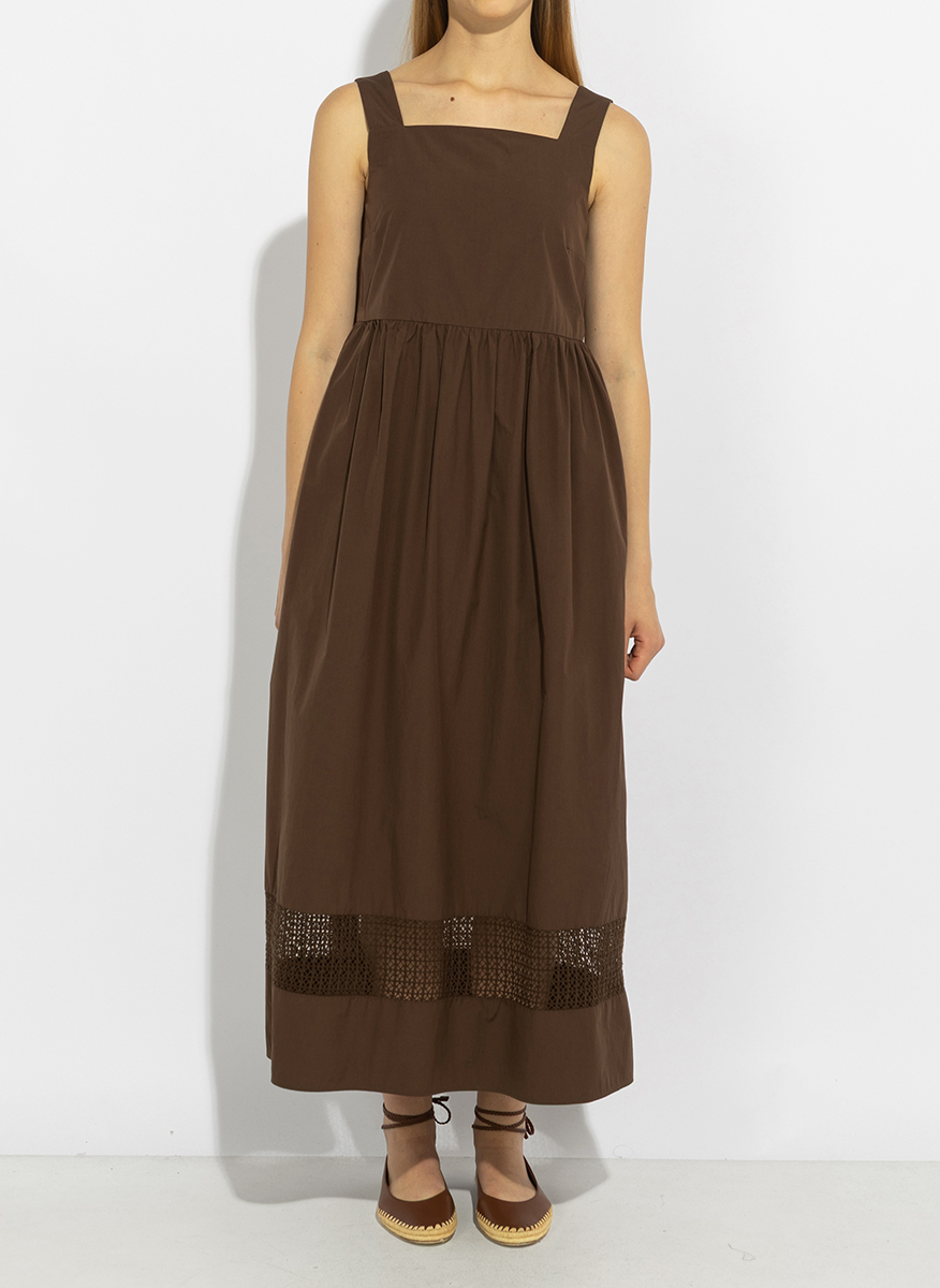 Рокля от памучен поплин 'Fit-and-flare' Weekend Max Mara Wkipallore
