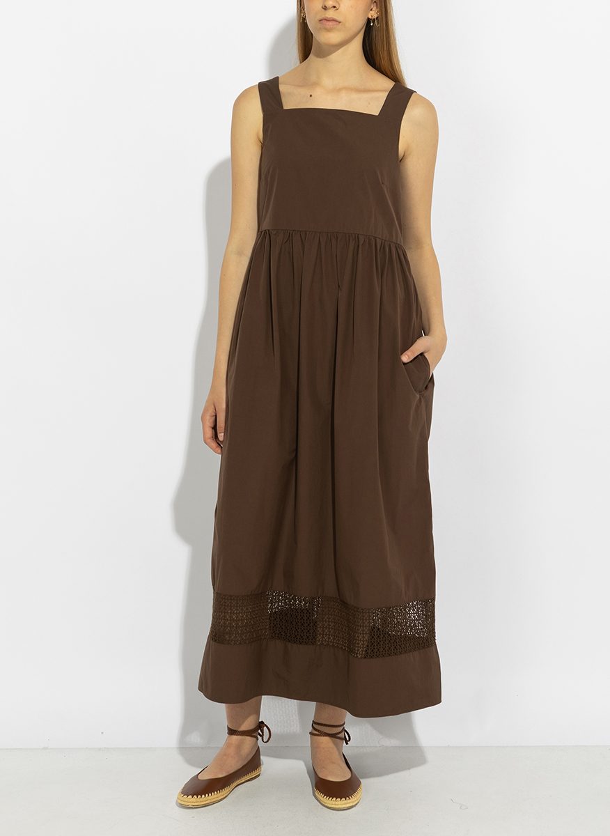 Рокля от памучен поплин 'Fit-and-flare' Weekend Max Mara Wkipallore