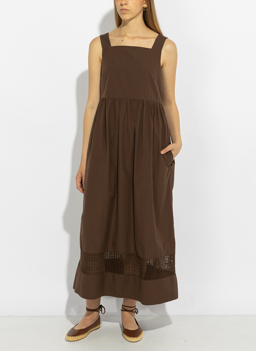 Рокля от памучен поплин 'Fit-and-flare' Weekend Max Mara Wkipallore