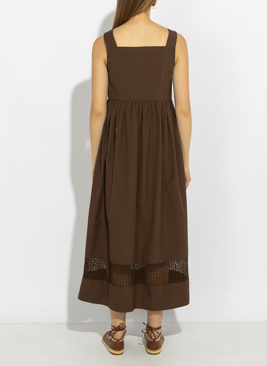 Рокля от памучен поплин 'Fit-and-flare' Weekend Max Mara Wkipallore