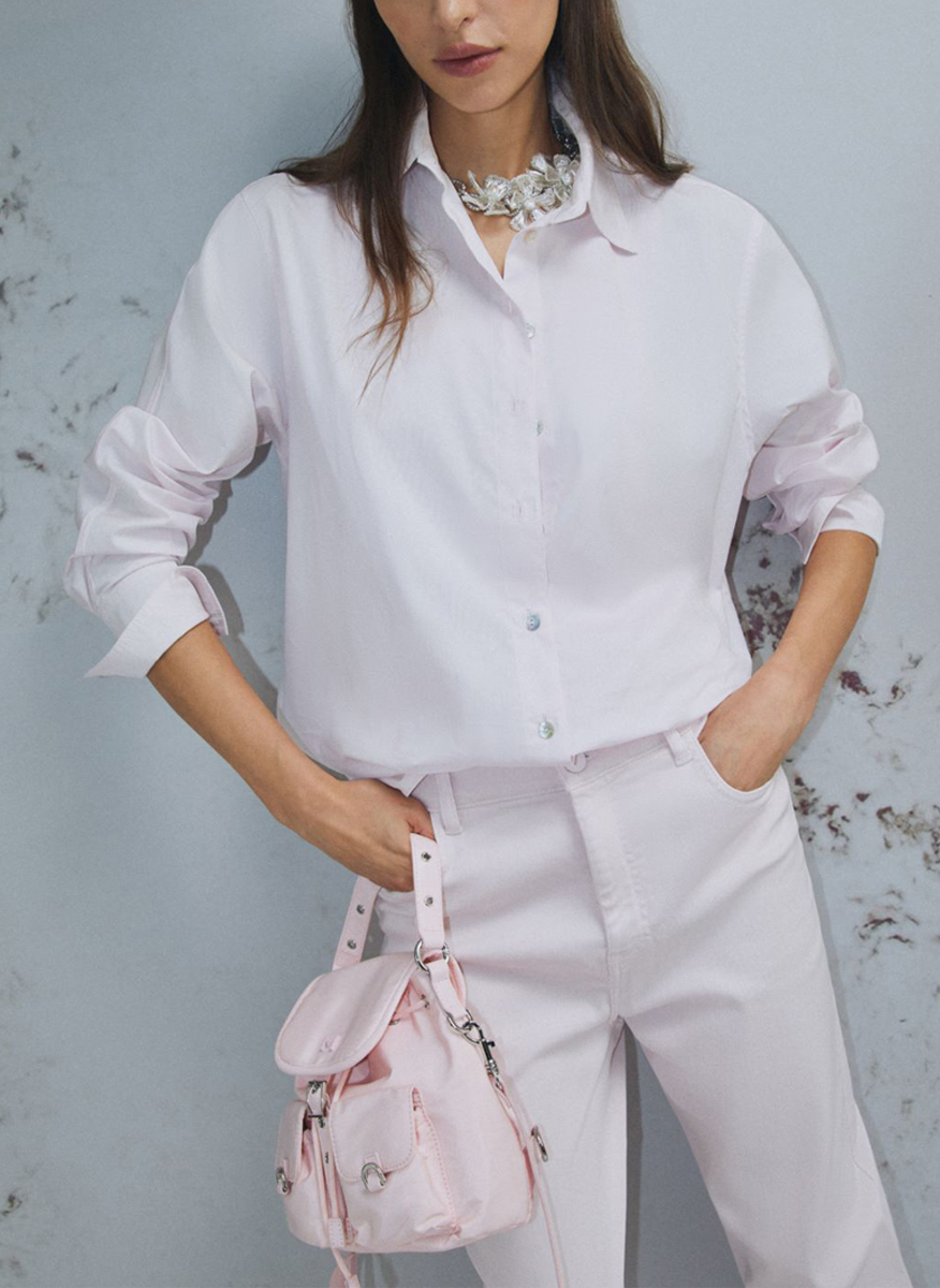Marella Monochrome Mlmpepato cotton poplin shirt