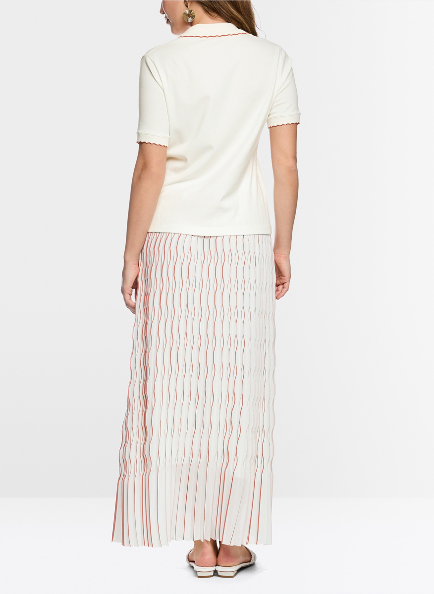 Полошърт с 'wavy' мотив Marc Cain Collections