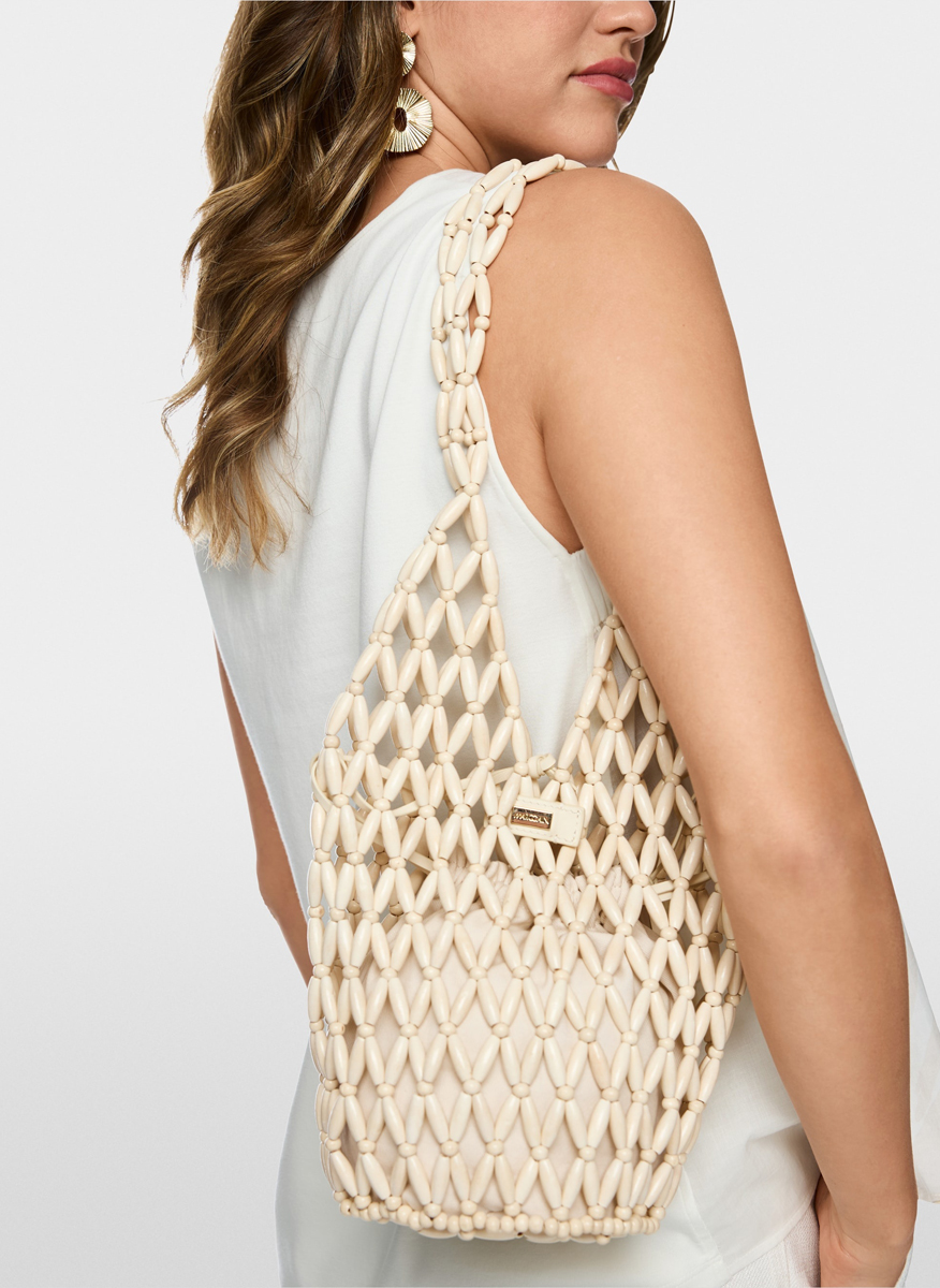 Marc Cain Collections bucket bag from beads