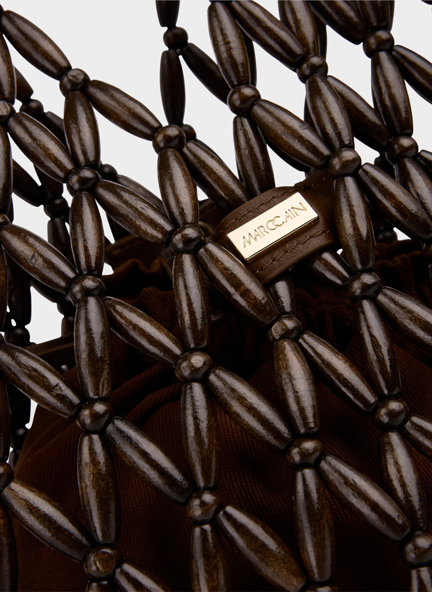 Marc Cain Collections bucket bag from beads