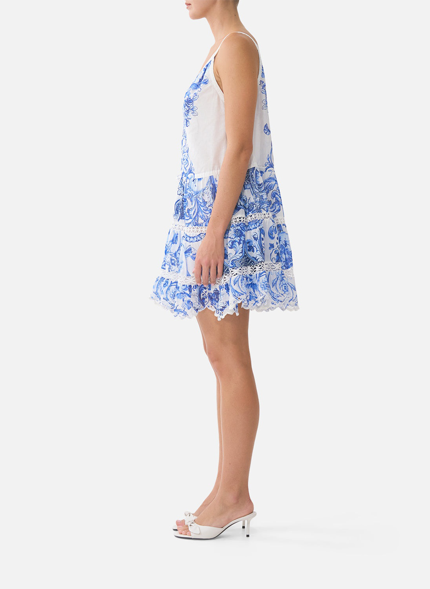 Camilla 'Ceramic panoramic' mini dress