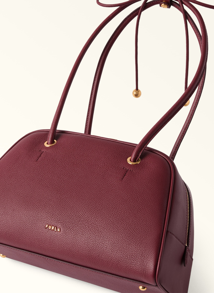 Чанта Furla Poppy Dome Red Apple M