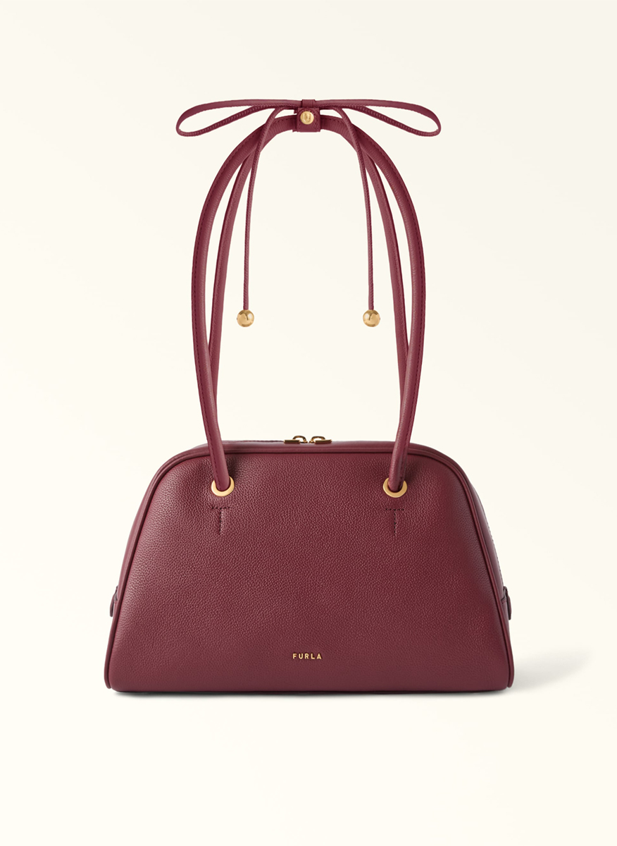 Чанта Furla Poppy Dome Red Apple M