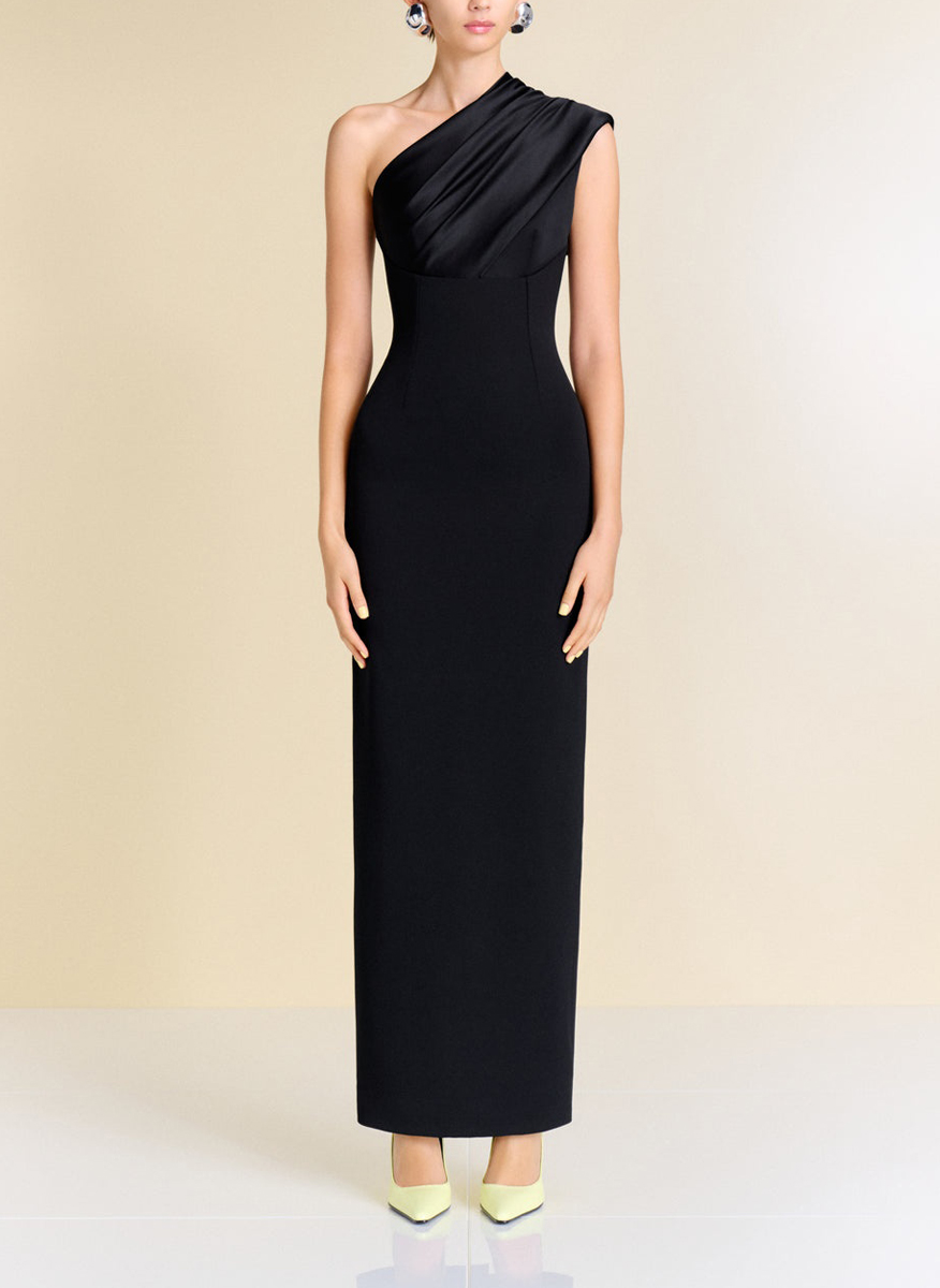 Рокля с 'One-shoulder' дизайн 'Gracie' Solace London