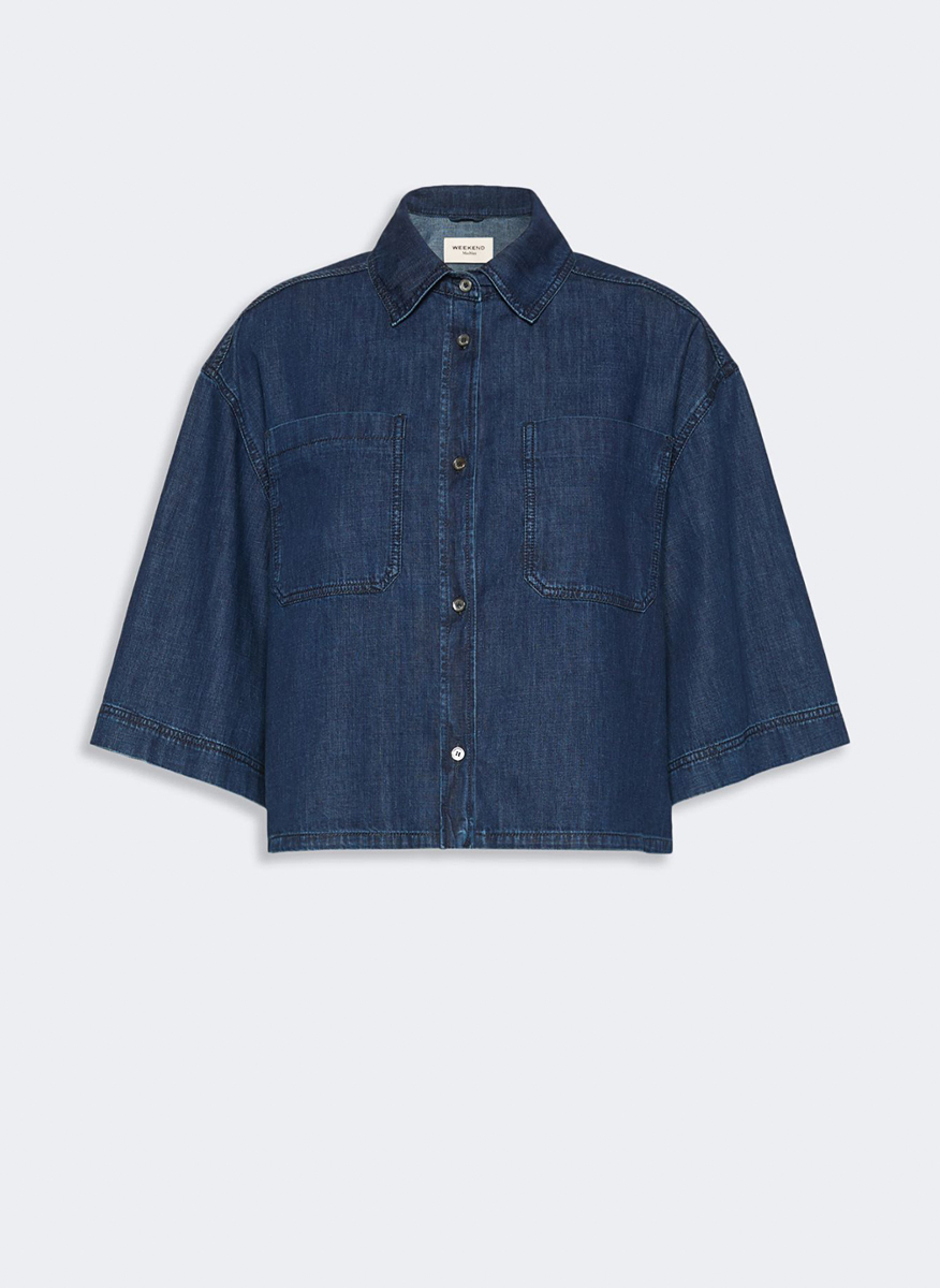 Риза от деним Weekend Max Mara Wkdzannata