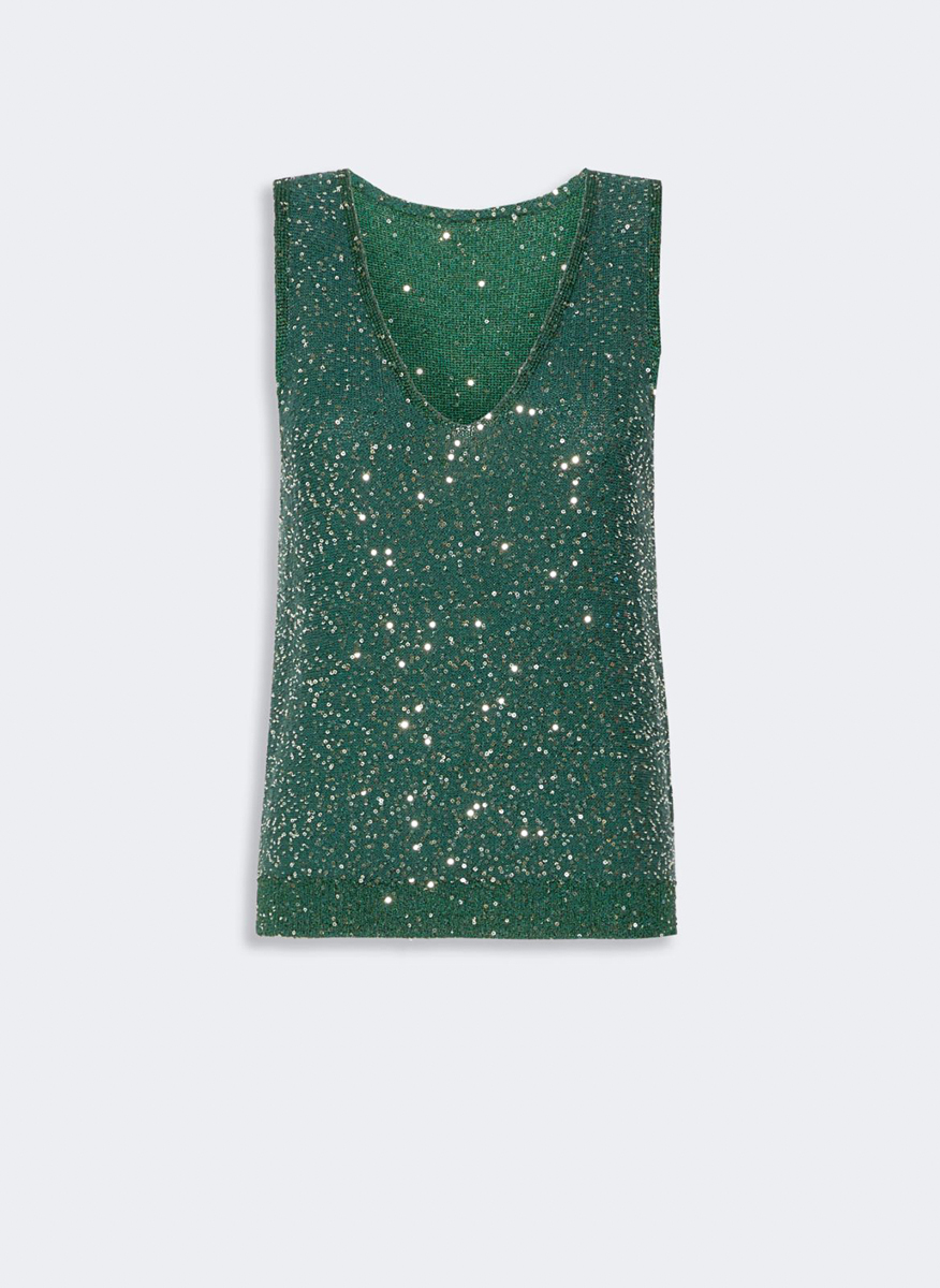 Топ с пайети Weekend Max Mara Wkdmilord
