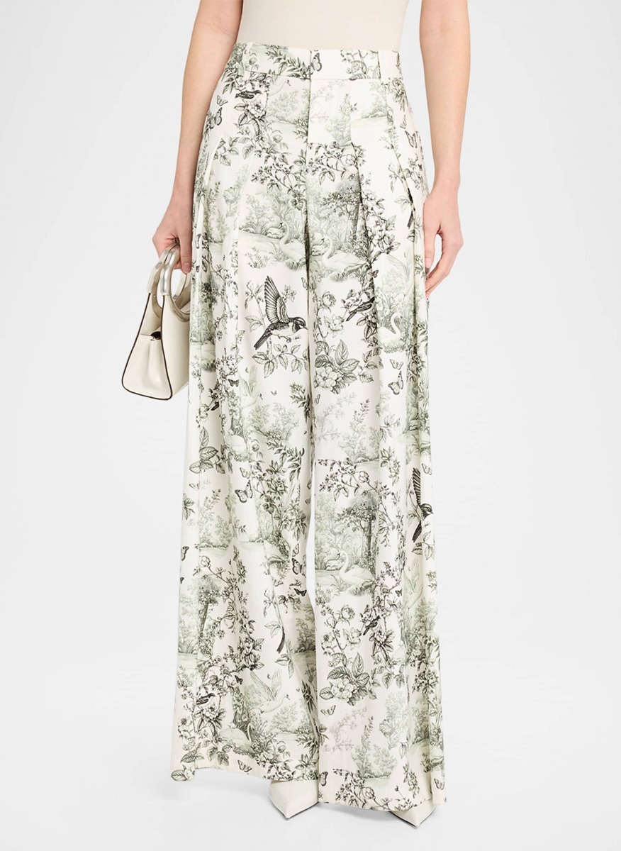 Alice + Olivia 'Blaire' printed trousers