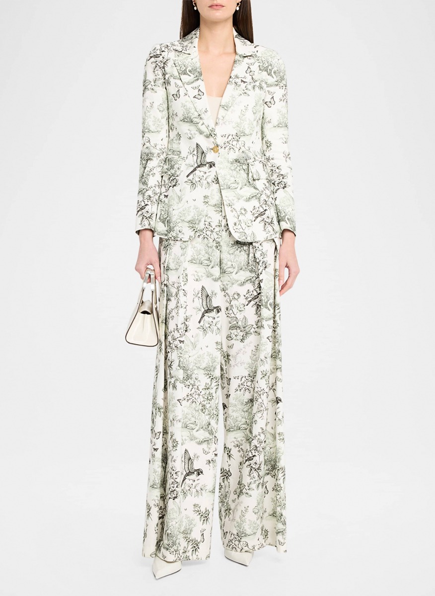 Alice + Olivia 'Blaire' printed trousers