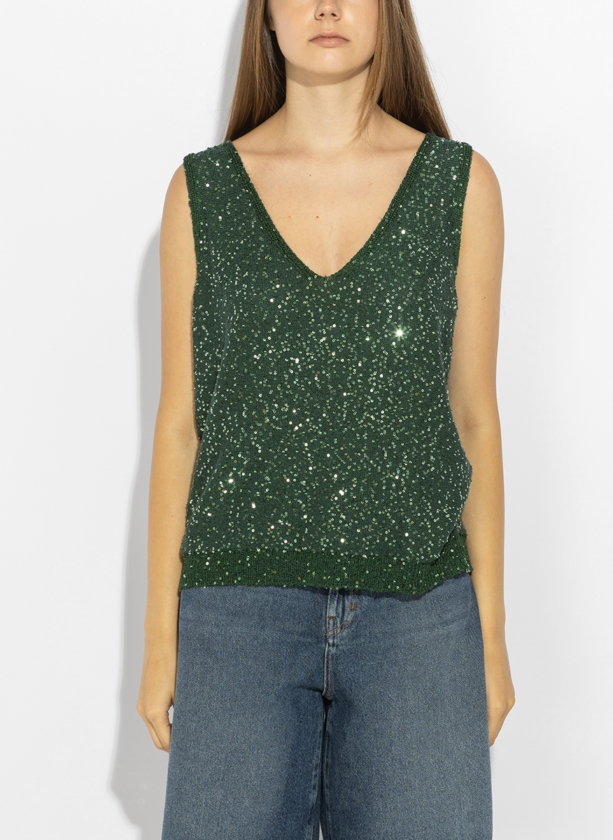 Топ с пайети Weekend Max Mara Wkdmilord
