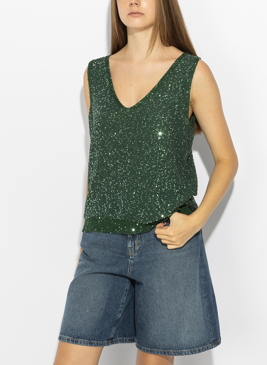 Топ с пайети Weekend Max Mara Wkdmilord