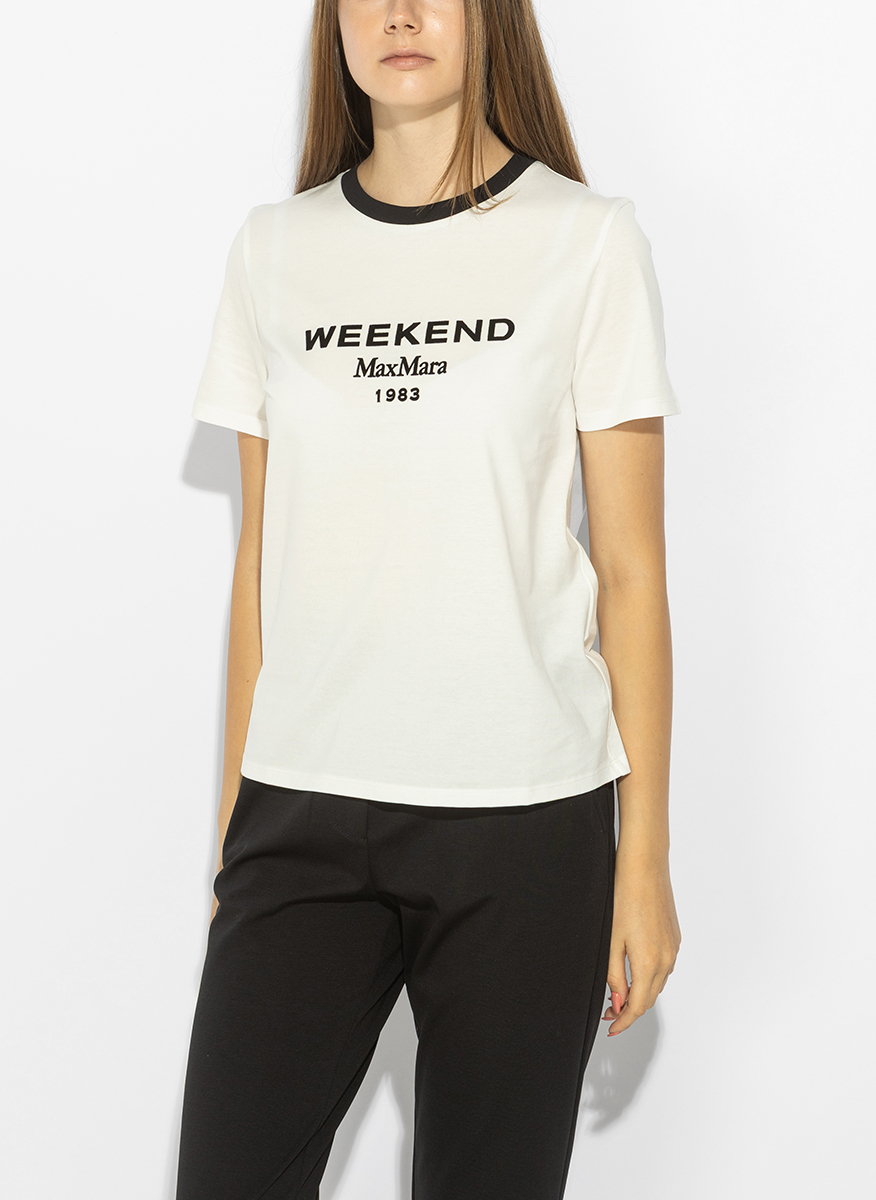 Тишърт с принт Weekend Max Mara Wkdedison