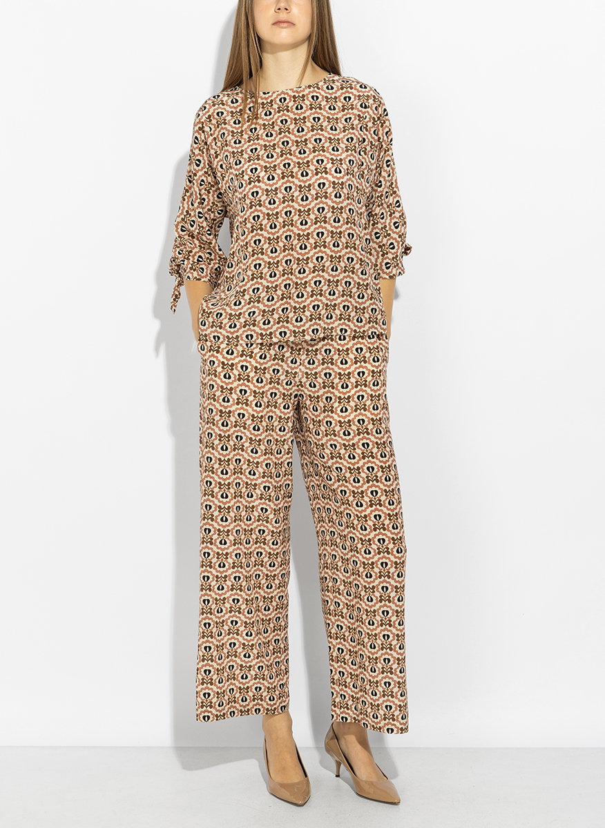 Блуза с принт Weekend Max Mara Wkdadone