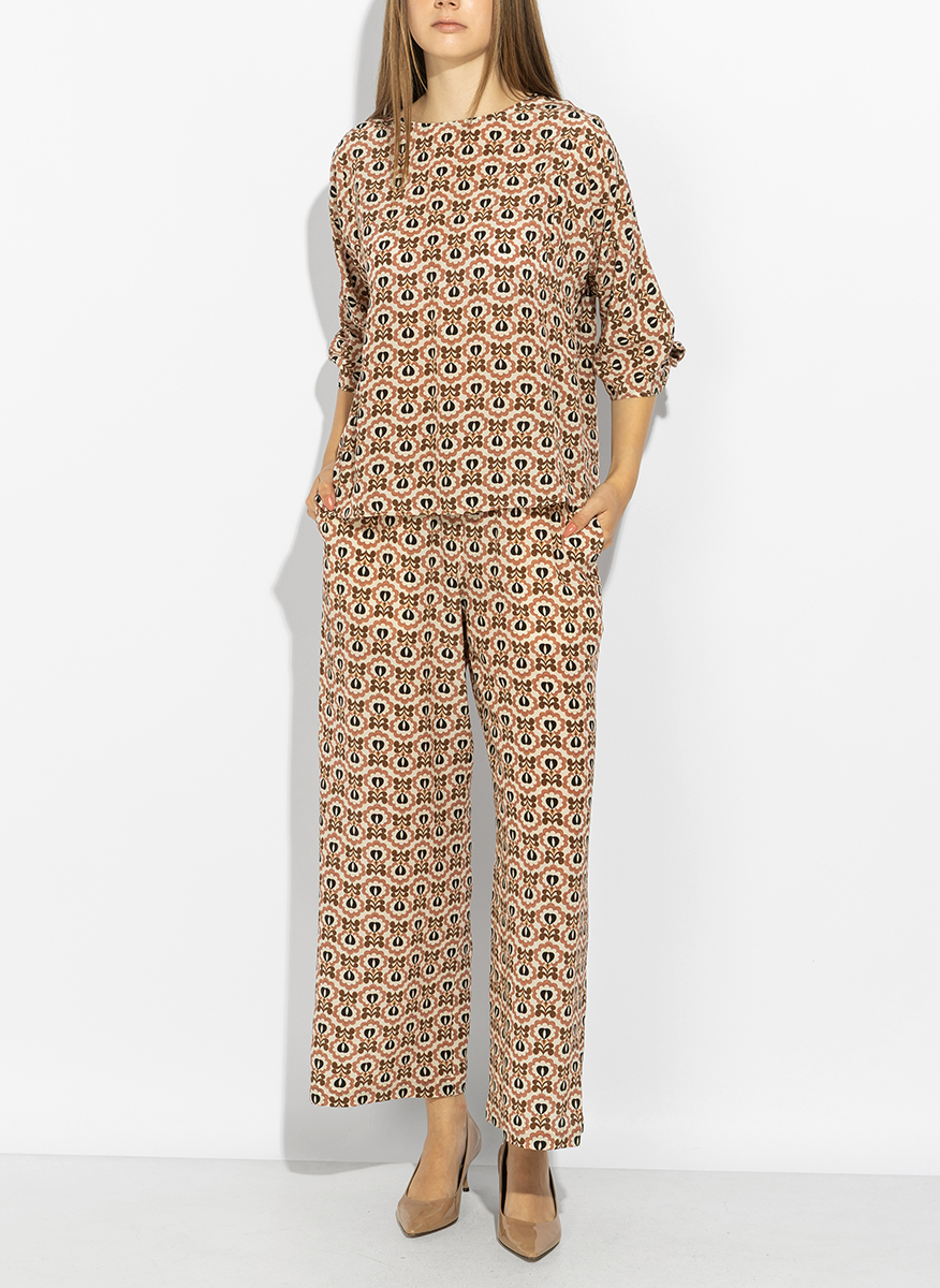 Блуза с принт Weekend Max Mara Wkdadone