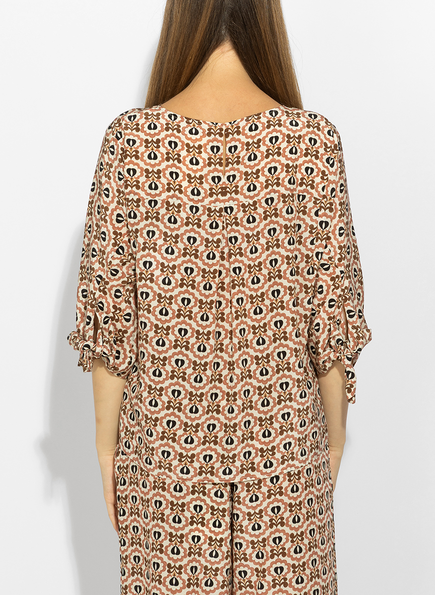 Блуза с принт Weekend Max Mara Wkdadone
